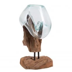 Twentyfour Dekoobjekt San Marino III - Teakholz / Kristallglas - Braun -Günstiges Deko Geschäft 1000253673 210319 11463800172 DETAILS P000000001000253673