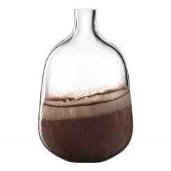 Leonardo Vase Casolare I - Farbglas - Braun