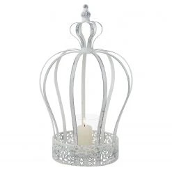 Boltze Windlicht Lilli - Eisen - Weiß