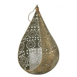 Boltze Windlicht Mauritius I - Eisen - Gold