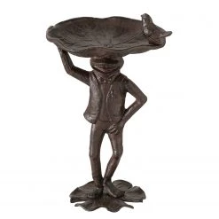 Boltze Vogeltränke Rana - Gusseisen - Braun