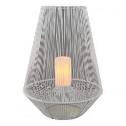 Reality Leuchten LED-Wegeleuchte Mineros - Polyacryl - Weiß - Höhe: 51 cm