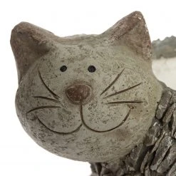 My Flair Pflanztopf Katze - Kunstharz / Polyresin - Natur -Günstiges Deko Geschäft 1000265606 210520 16213900008 DETAILS P000000001000265606