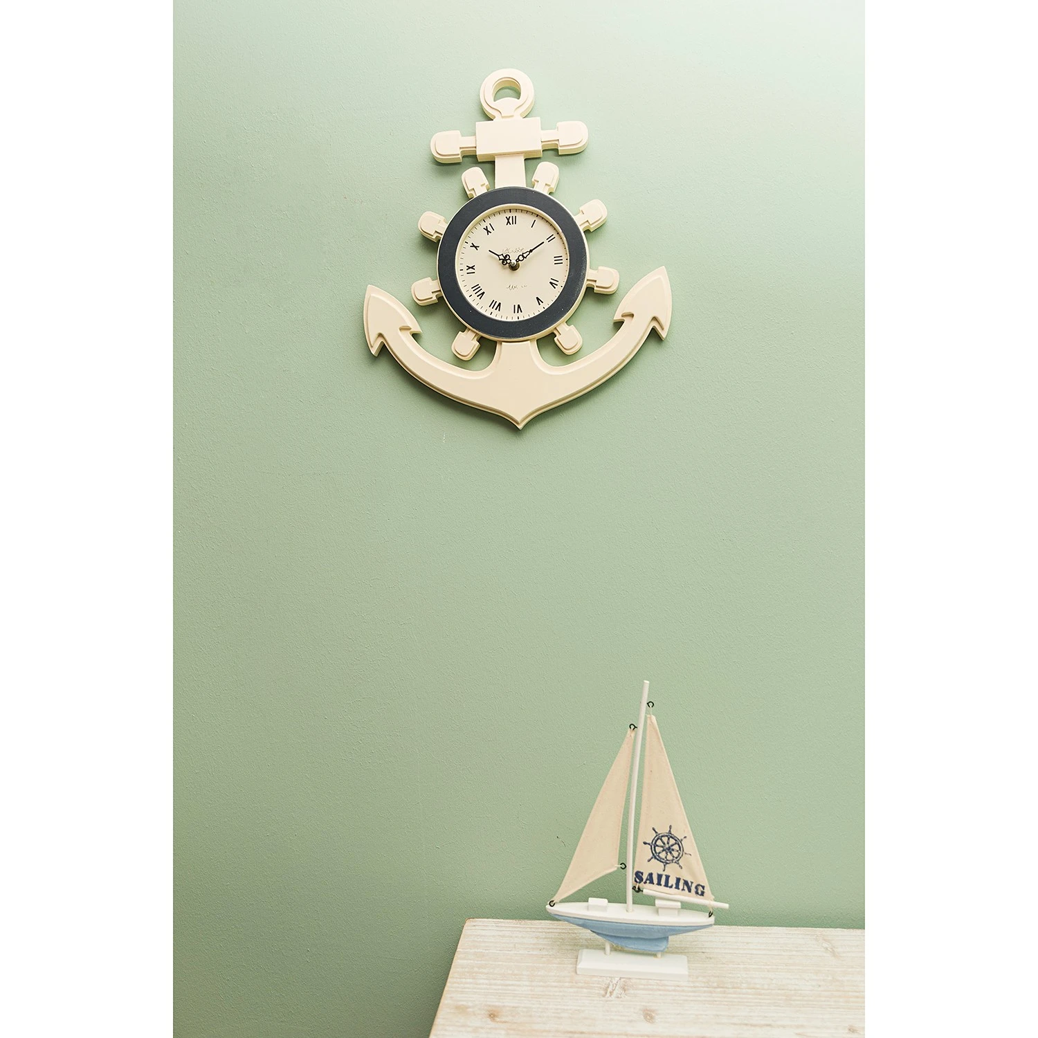 My Flair Wanduhr Wipert - Tanne - Weiß 4 My Flair Wanduhr Wipert - Tanne - Weiß – Bild 2