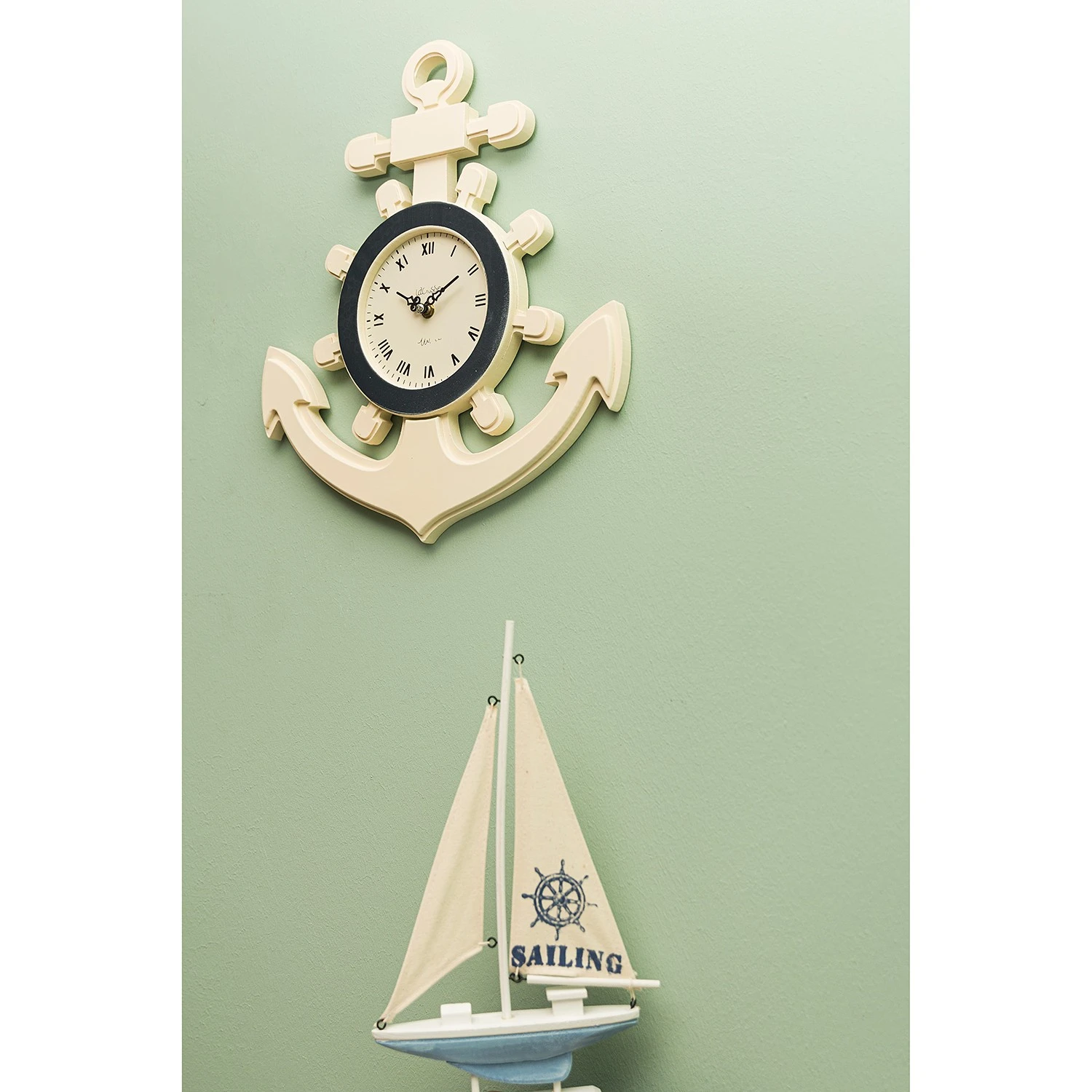 My Flair Wanduhr Wipert - Tanne - Weiß 5 My Flair Wanduhr Wipert - Tanne - Weiß – Bild 3