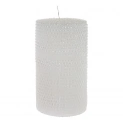 My Flair Kerze Parispea - Wachs - Weiß