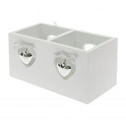 My Flair Teelichhalter Anniken - Eukalyptus - Weiß