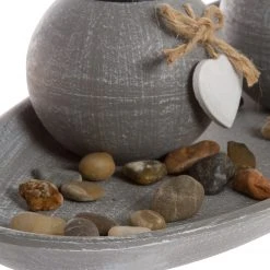 My Flair Teelichthalter mit Tablett Teresa - Tanne - Grau -Günstiges Deko Geschäft 1000265713 210520 16220200451 DETAILS P000000001000265713