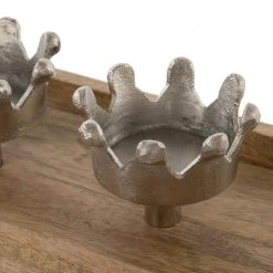 My Flair Kerzenhalter Tablett Krone - Kiefer - Braun -Günstiges Deko Geschäft 1000265722 210520 16220300477 DETAILS P000000001000265722