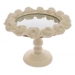 My Flair Kerzenständer Milva - Polyresin - Antikweiß