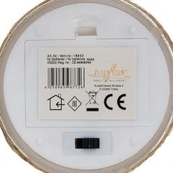 My Flair LED-Kerze Kabern - Klarglas / Wachs - Weiß -Günstiges Deko Geschäft 1000265771 210520 16221100672 DETAILS P000000001000265771