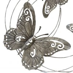 Boltze Wandobjekt Schmetterlinge Varas - Eisen - Grau -Günstiges Deko Geschäft 1000270744 210608 06235300020 DETAILS P000000001000270744