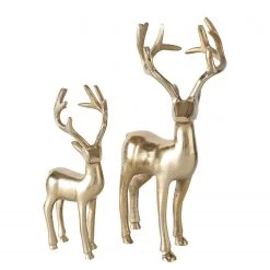 Boltze Figur Thielo (2-teilig) - Aluminium - Messing