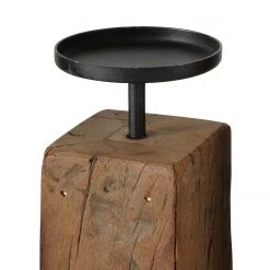 Boltze Kerzenleuchter Solea , 3 tlg., - Recyceltes Holz - Braun / Schwarz -Günstiges Deko Geschäft 1000270785 210608 06240200119 DETAILS P000000001000270785