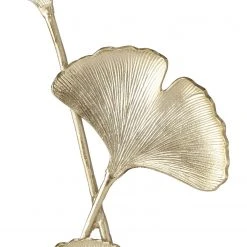 Boltze Dekoaufsteller Ginkgo - Aluminium - Gold -Günstiges Deko Geschäft 1000270789 210608 06240300127 DETAILS P000000001000270789