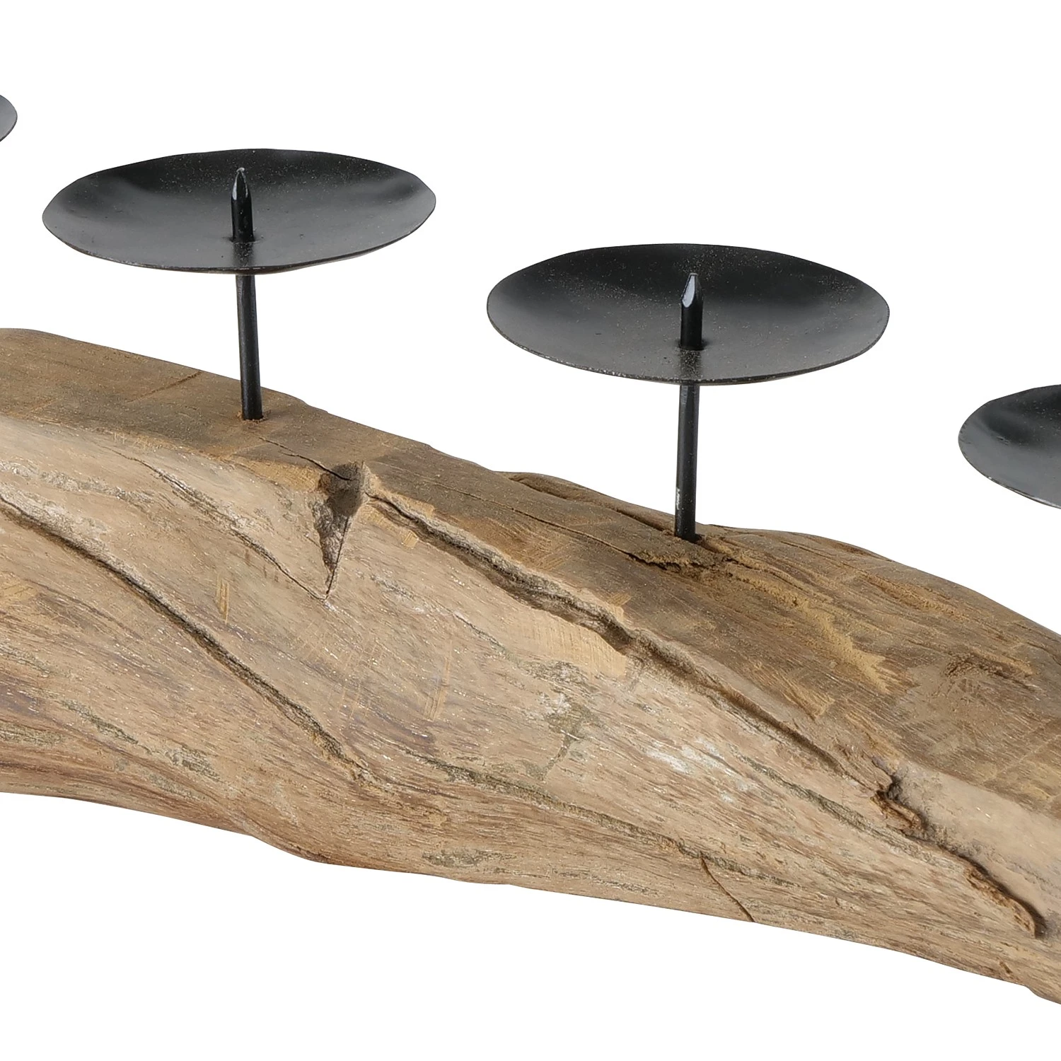 Boltze Kerzenleuchter Yulia I - Tanne - Braun / Schwarz 4 Boltze Kerzenleuchter Yulia I - Tanne - Braun / Schwarz – Bild 2