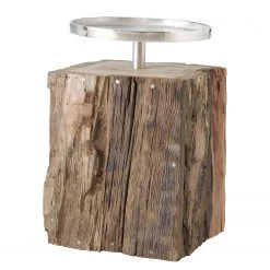 Boltze Kerzenleuchter Kirkhold II - Recyceltes Holz - Braun