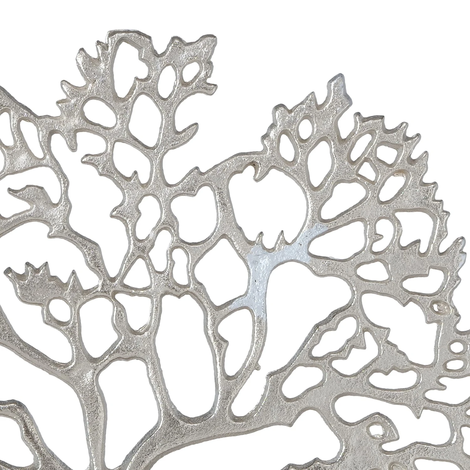 Boltze Dekoaufsteller Florentina - Aluminium / Mango - Silber 4 Boltze Dekoaufsteller Florentina - Aluminium / Mango - Silber – Bild 2