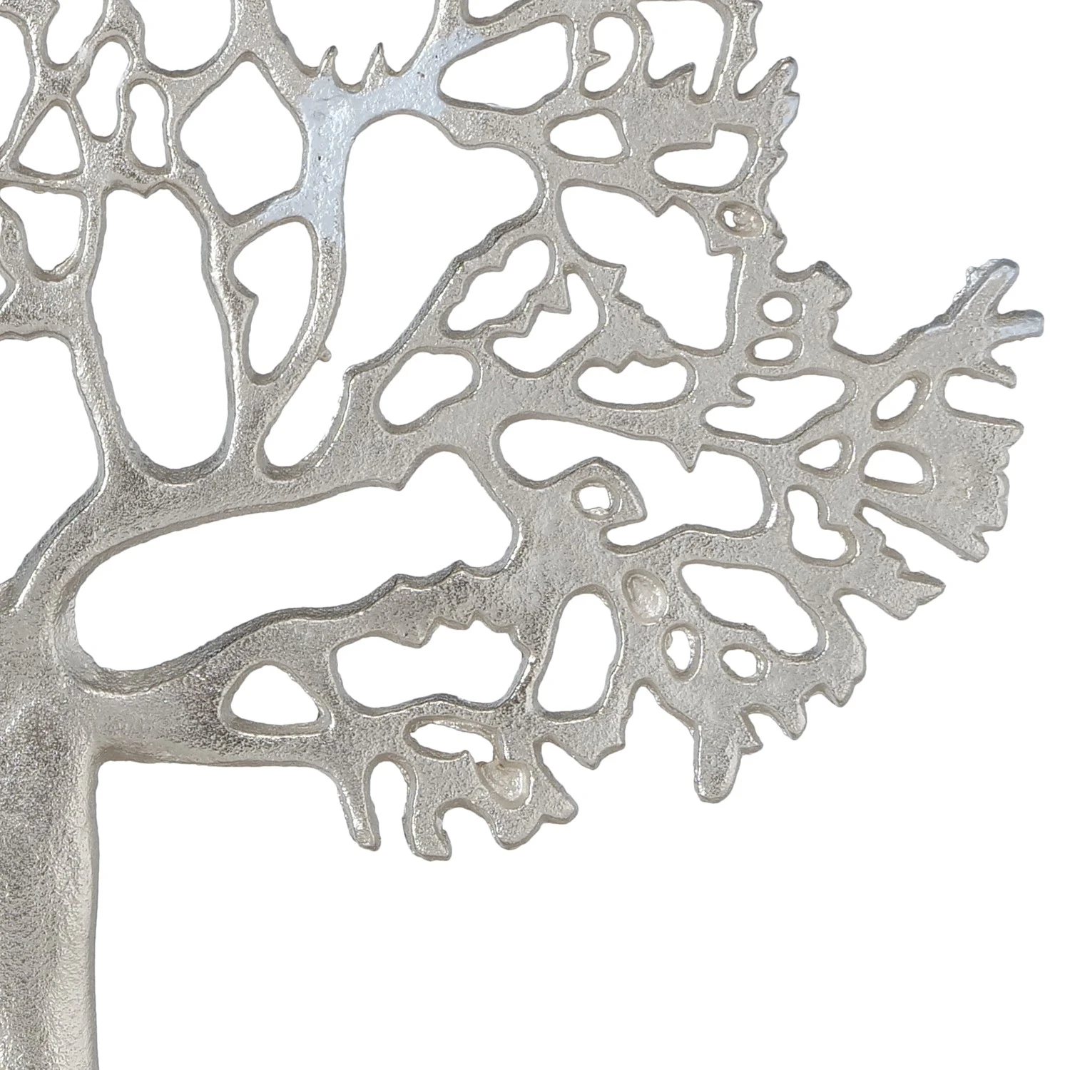 Boltze Dekoaufsteller Florentina - Aluminium / Mango - Silber 5 Boltze Dekoaufsteller Florentina - Aluminium / Mango - Silber – Bild 3