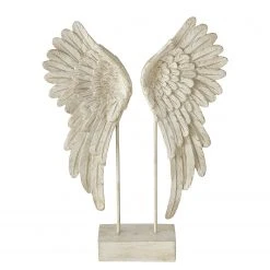 Boltze Dekoaufsteller Cosmo - Kunstharz - Weiß / Beige