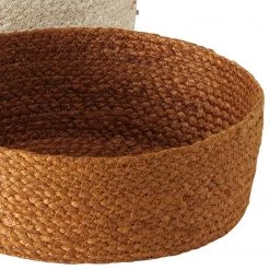 Boltze Schale Bogra (3-teilig) - Jute - Braun / Weinrot / Weiß -Günstiges Deko Geschäft 1000270886 210608 06243700444 DETAILS P000000001000270886