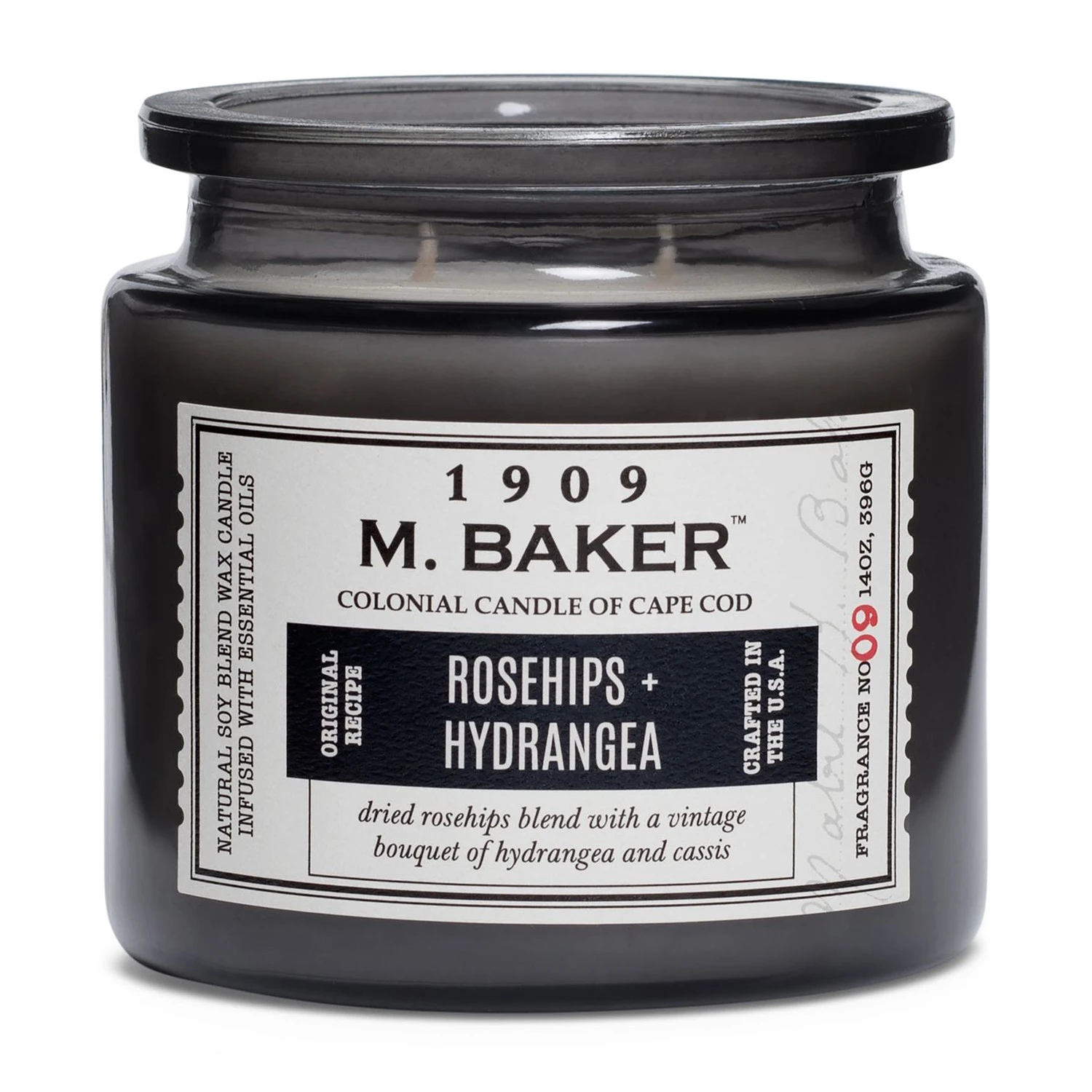 Colonial Candle Duftkerze Rosehips and Hydrangea - Soja Wachs Mischung - Schwarz - 396g 5 Colonial Candle Duftkerze Rosehips and Hydrangea - Soja Wachs Mischung - Schwarz - 396g – Bild 3