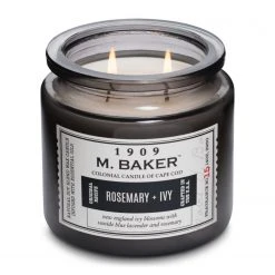 Colonial Candle Duftkerze Rosemary & Ivy - Soja Wachs Mischung - Schwarz - 396g -Günstiges Deko Geschäft 1000271502 210625 16471100040 DETAILS P000000001000271502