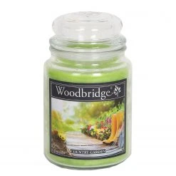 Woodbridge Candle Duftkerze Countryarden - Veredeltes Paraffin - Grün - 565g