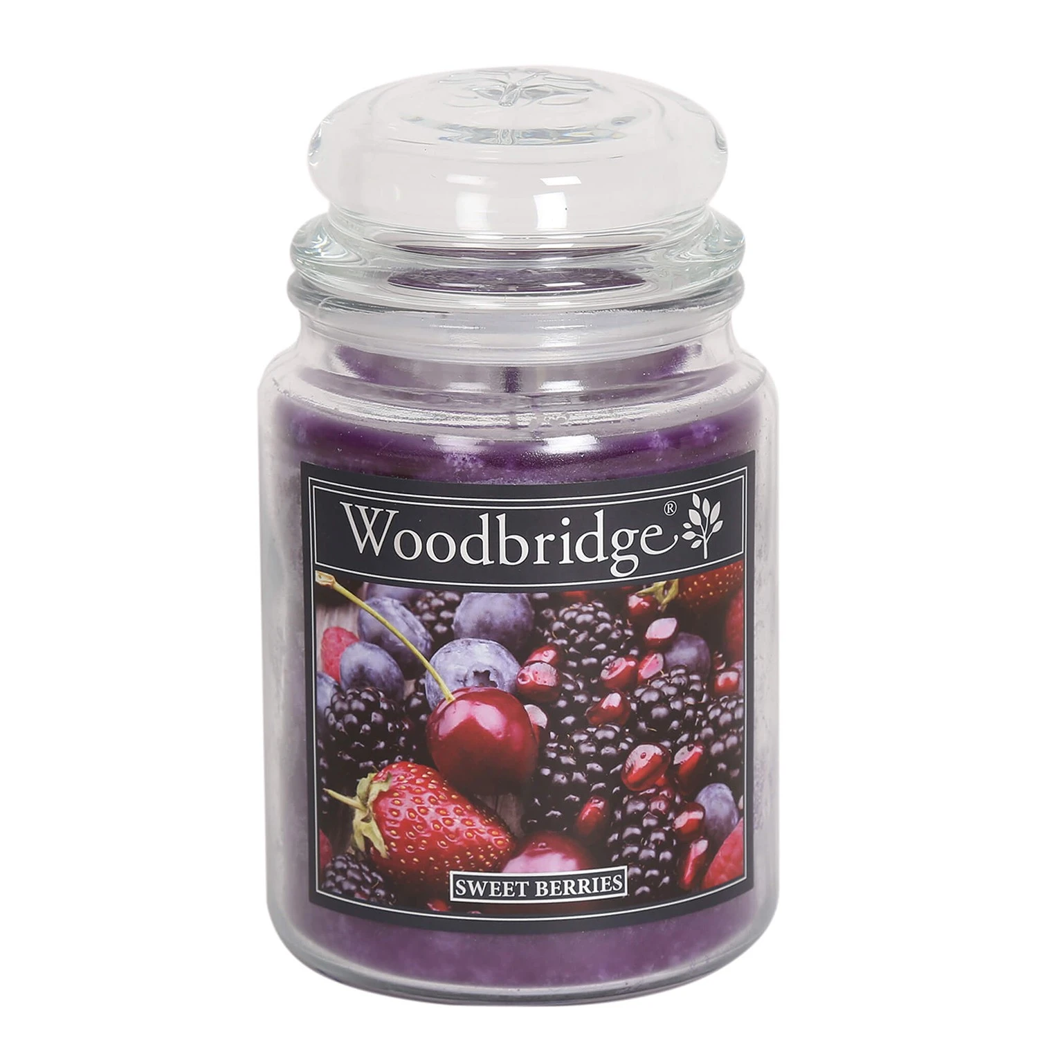 Woodbridge Candle Duftkerze Sweet Berries - Veredeltes Paraffin - Lila - 565g 3 Woodbridge Candle Duftkerze Sweet Berries - Veredeltes Paraffin - Lila - 565g