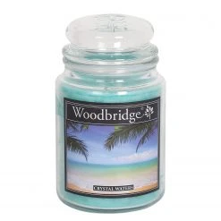 Woodbridge Candle Duftkerze Crystal Waters - Veredeltes Paraffin - Türkis - 565g