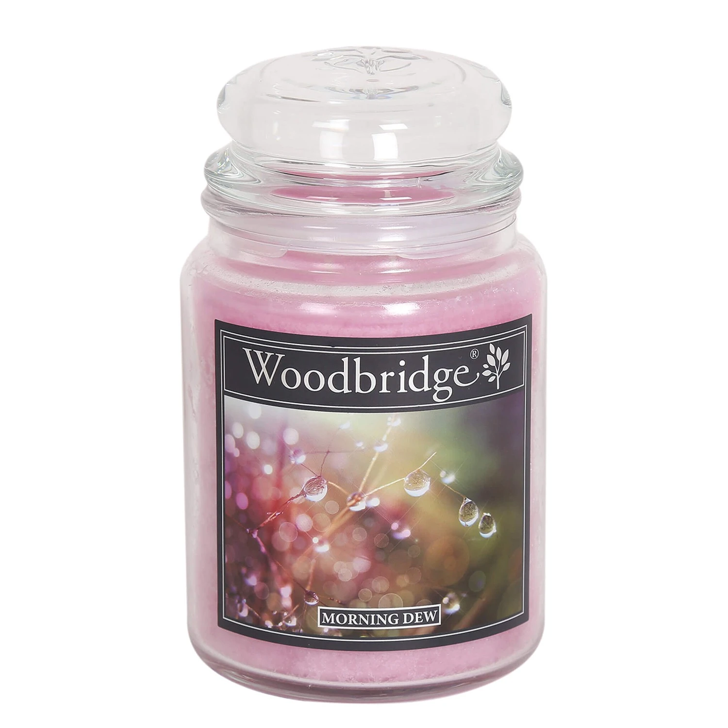 Woodbridge Candle Duftkerze Morning Dew - Veredeltes Paraffin - Pink - 565g 3 Woodbridge Candle Duftkerze Morning Dew - Veredeltes Paraffin - Pink - 565g