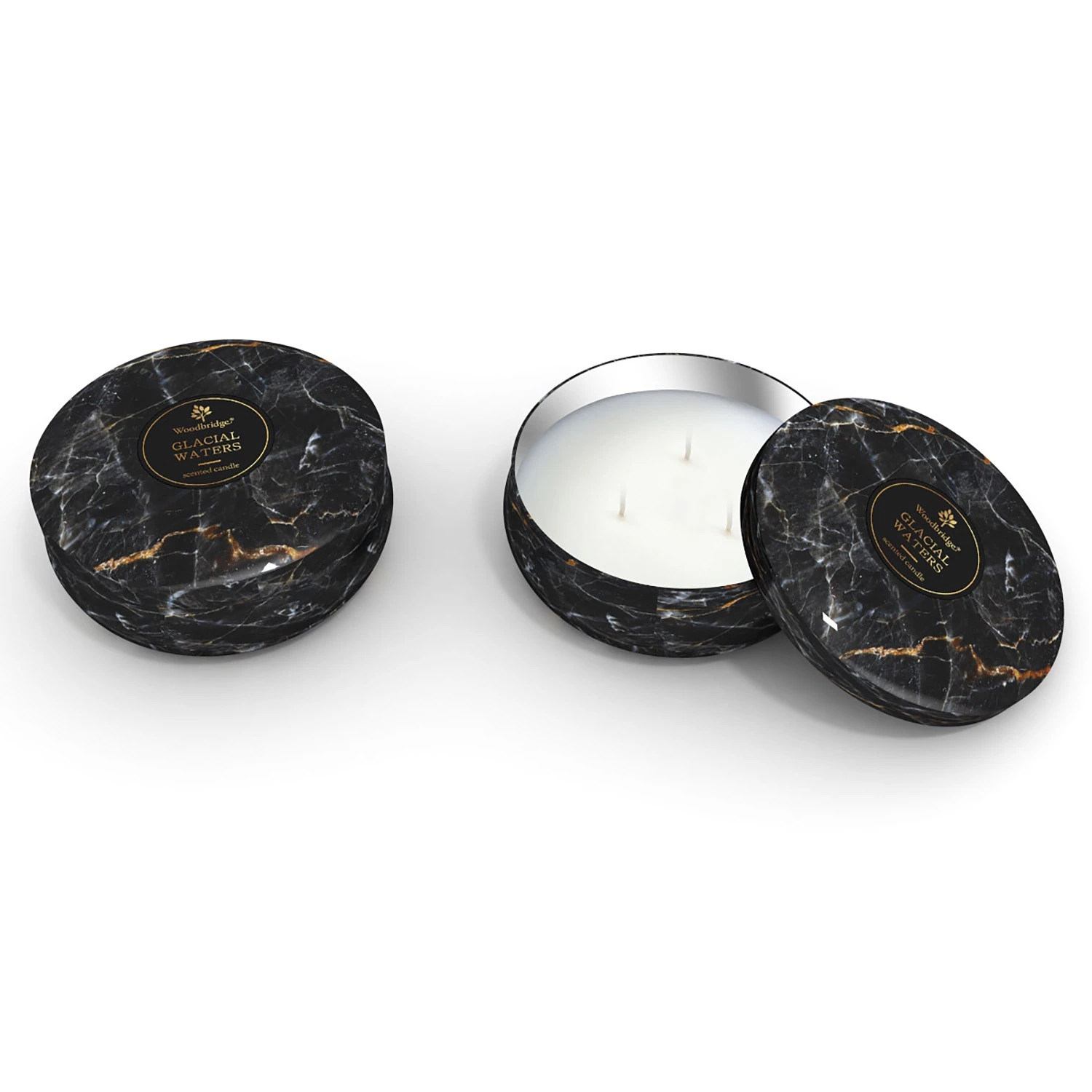 Woodbridge Candle Duftkerze Glacial Waters - Veredeltes Paraffin - Schwarz - 470g 4 Woodbridge Candle Duftkerze Glacial Waters - Veredeltes Paraffin - Schwarz - 470g – Bild 2