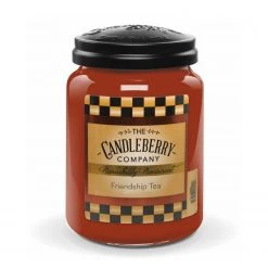 Candleberry Duftkerze Frienship Tea - Veredeltes Paraffin - Braun - 570g