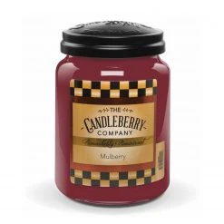 Candleberry Duftkerze Mulberry - Veredeltes Paraffin - Rot - 570g
