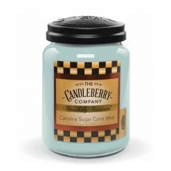 Candleberry Duftkerze Carolina Sugar Cane Mist - Veredeltes Paraffin - Türkis - 570g