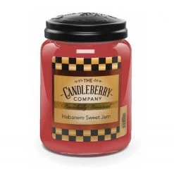Candleberry Duftkerze Habanero Sweet Jam - Veredeltes Paraffin - Rot - 570g