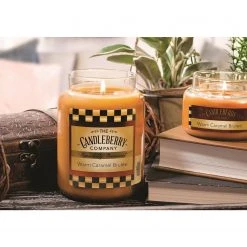 Candleberry Duftkerze Warm Caramel Brulee - Veredeltes Paraffin - Braun - 570g -Günstiges Deko Geschäft 1000271619 210625 16475700188 MOOD DETAILS P000000001000271619 mood