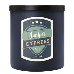 Colonial Candle Duftkerze Juniper Cypress - Soja Wachs Mischung - Schwarz - 425g