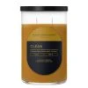 Colonial Candle Duftkerze Clean - Soja Wachs Mischung - Gelb - 623g