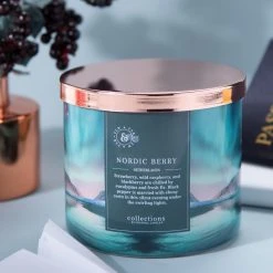 Colonial Candle Duftkerze Nordic Berry - Soja Wachs Mischung - Blau - 411g -Günstiges Deko Geschäft 1000271668 210625 16490600273 MOOD DETAILS P000000001000271668 mood