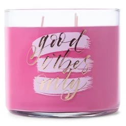 Colonial Candle Duftkerze Good Vibes Only - Soja Wachs Mischung - Pink - 411g -Günstiges Deko Geschäft 1000271670 210625 16492200345 DETAILS P000000001000271670