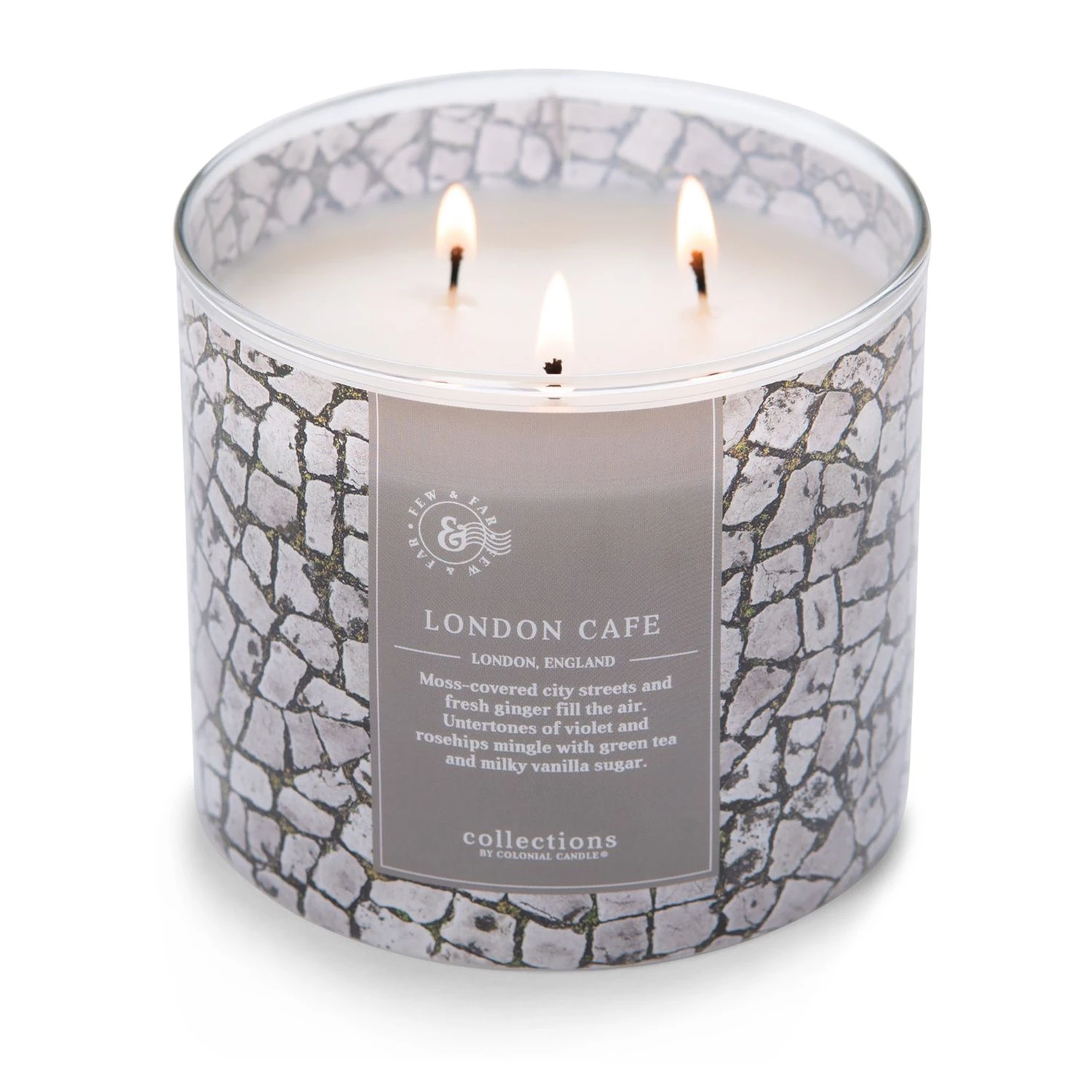 Colonial Candle Duftkerze London Cafe - Soja Wachs Mischung - Grau - 411g 5 Colonial Candle Duftkerze London Cafe - Soja Wachs Mischung - Grau - 411g – Bild 3