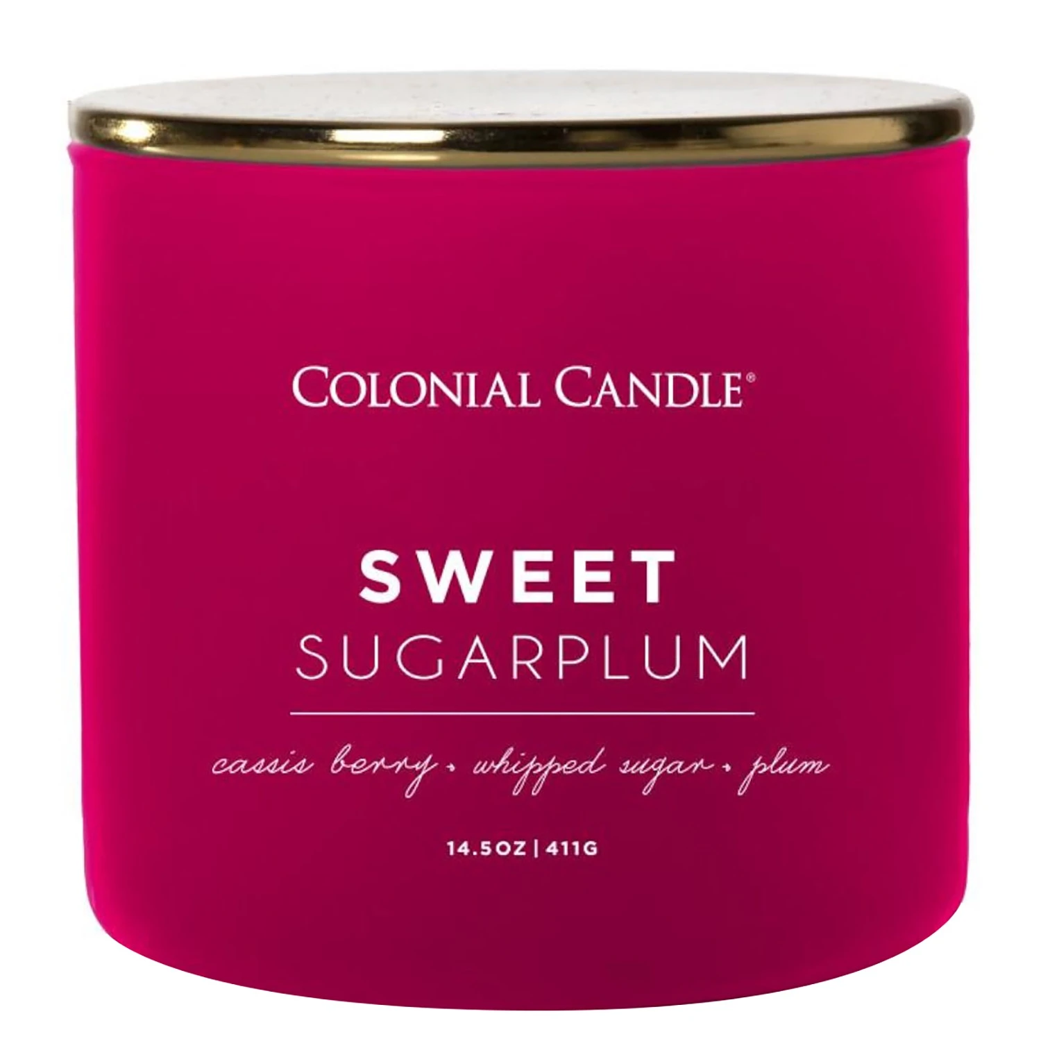 Colonial Candle Duftkerze Sweet Sugarplum - Soja Wachs Mischung - Rot - 411g 3 Colonial Candle Duftkerze Sweet Sugarplum - Soja Wachs Mischung - Rot - 411g