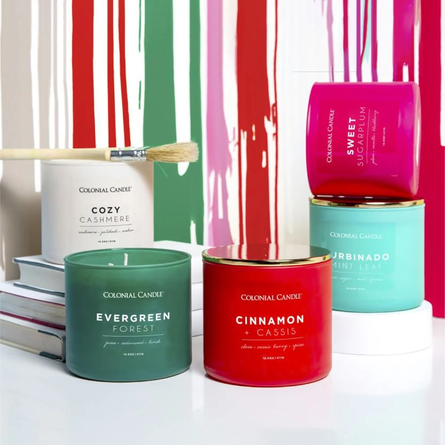 Colonial Candle Duftkerze Sweet Sugarplum - Soja Wachs Mischung - Rot - 411g 4 Colonial Candle Duftkerze Sweet Sugarplum - Soja Wachs Mischung - Rot - 411g – Bild 2