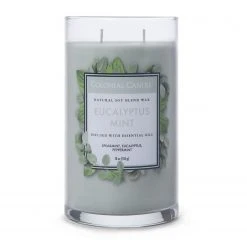 Colonial Candle Duftkerze Eucalyptus Mint - Soja Wachs Mischung - Grau - 538g -Günstiges Deko Geschäft 1000271689 210625 16490500322 DETAILS P000000001000271689