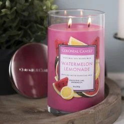 Colonial Candle Duftkerze Watermelon Lemonade - Soja Wachs Mischung - Pink - 538g -Günstiges Deko Geschäft 1000271690 210625 16492300346 MOOD DETAILS P000000001000271690 mood