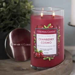Colonial Candle Duftkerze Cranberry Cosmo - Soja Wachs Mischung - Rot - 538g -Günstiges Deko Geschäft 1000271691 210625 16500700409 MOOD DETAILS P000000001000271691 mood
