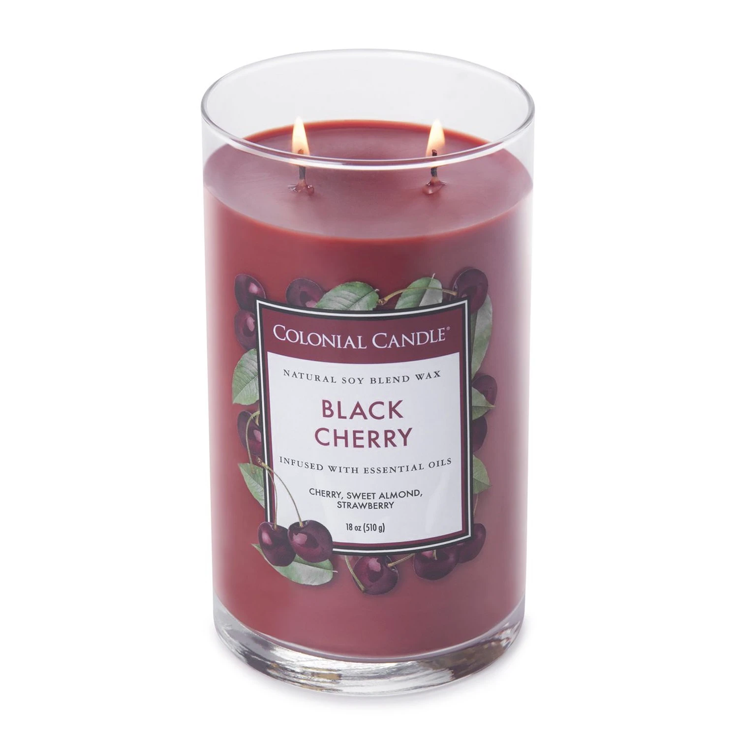 Colonial Candle Duftkerze Black Cherry - Soja Wachs Mischung - Rot - 538g 4 Colonial Candle Duftkerze Black Cherry - Soja Wachs Mischung - Rot - 538g – Bild 2