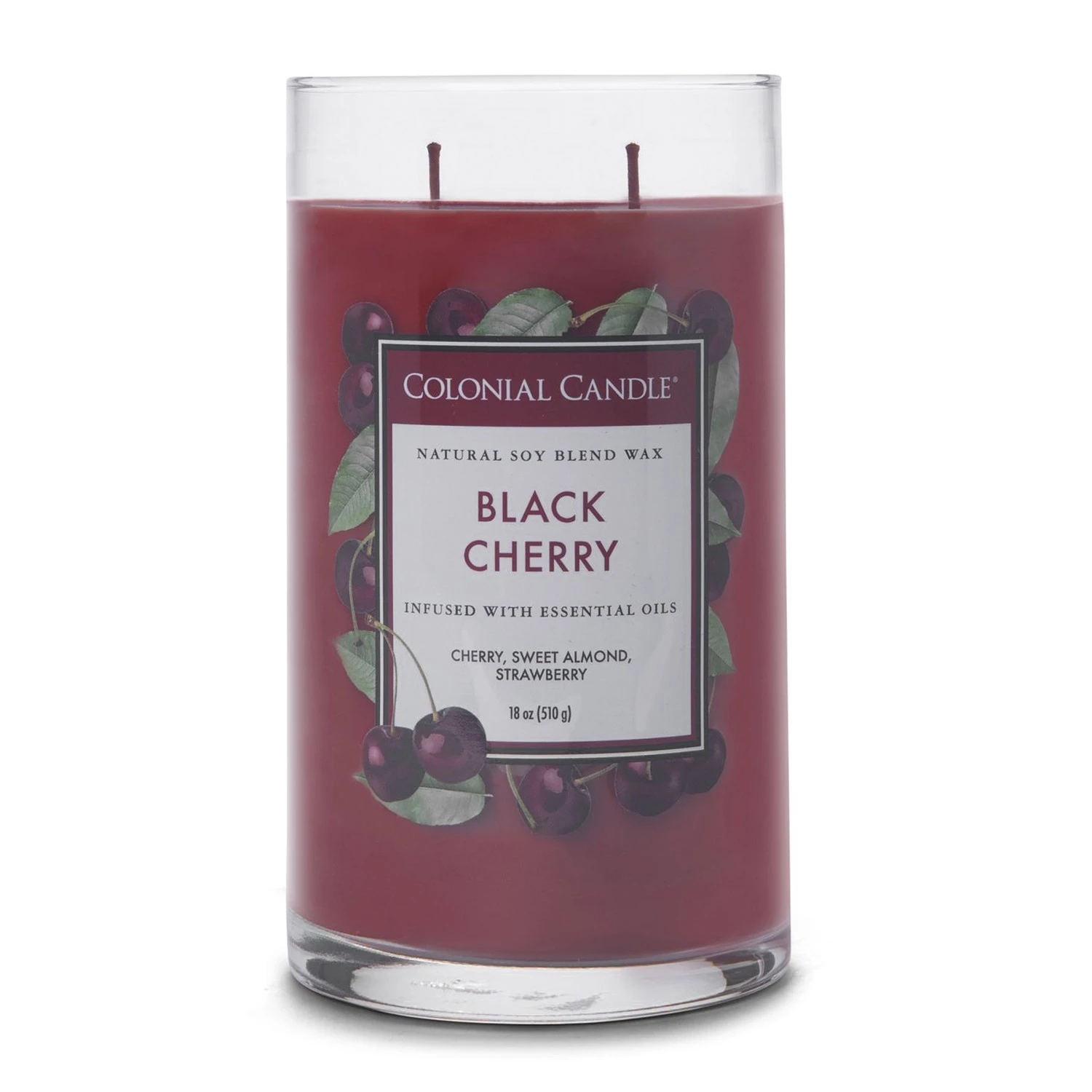 Colonial Candle Duftkerze Black Cherry - Soja Wachs Mischung - Rot - 538g 5 Colonial Candle Duftkerze Black Cherry - Soja Wachs Mischung - Rot - 538g – Bild 3