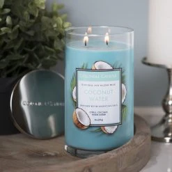 Colonial Candle Duftkerze Coconut Water - Soja Wachs Mischung - Blau - 538g -Günstiges Deko Geschäft 1000271704 210625 16505200471 MOOD DETAILS P000000001000271704 mood